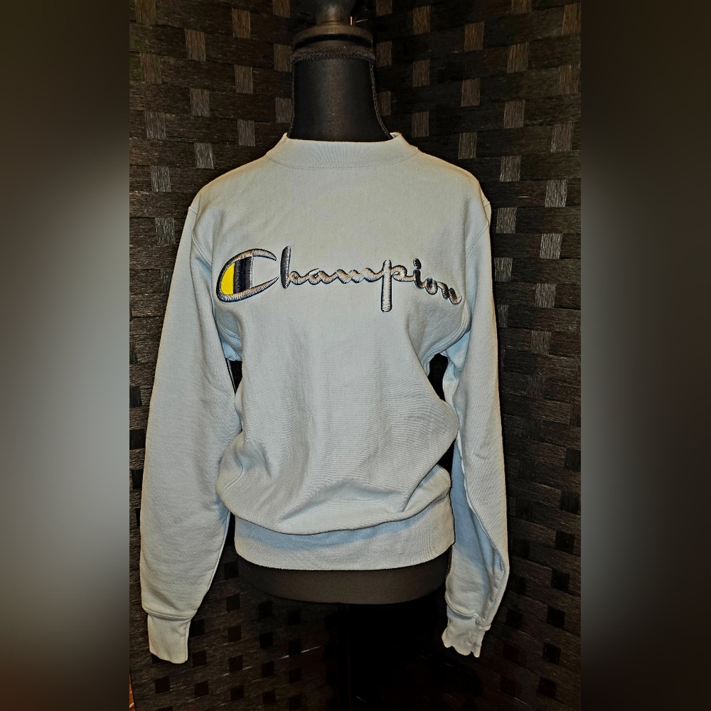 Champion Light Blue Crewneck Sweater